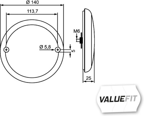 Reverse Light - 2ZR 357 026-041 HELLA