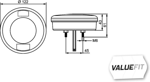 Indicatore direzione - 2BA 357 027-021 HELLA