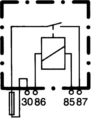 Relay, main current - 4RA 003 530-001 HELLA