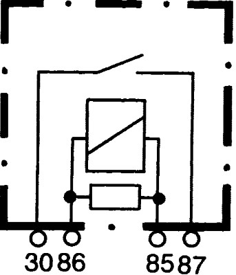 Relay, main current - 4RA 007 957-011 HELLA