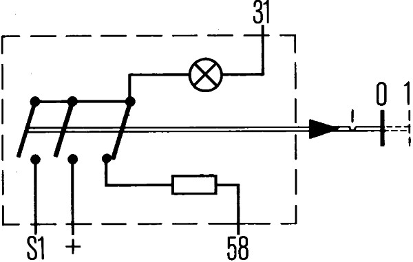Switch - 6EF 003 916-061 HELLA