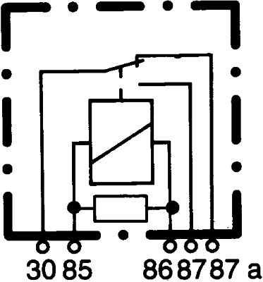 Relay, main current - 4RD 933 332-031 HELLA