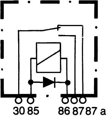 Relay, main current - 4RD 933 332-091 HELLA