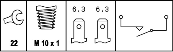 Interruttore luce freno - 6DL 003 262-001 HELLA