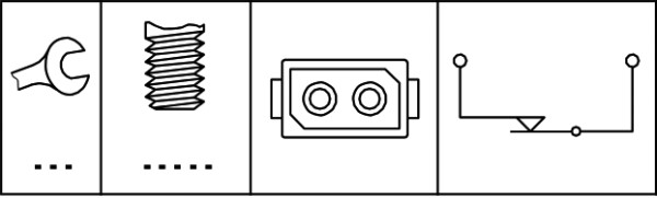 Brake Light Switch - 6DF 006 095-001 HELLA
