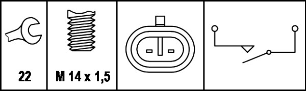 jungiklis, atbulinės eigos žibintas - 6ZF 008 621-011 HELLA