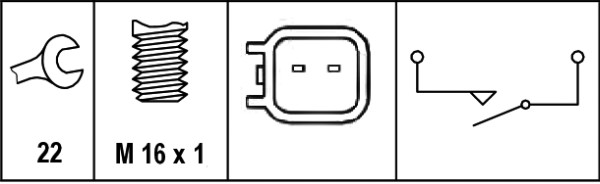 Switch, reverse light - 6ZF 010 965-051 HELLA