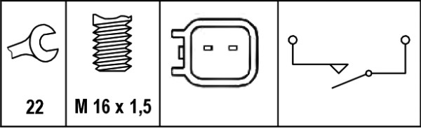 Switch, reverse light - 6ZF 010 965-031 HELLA