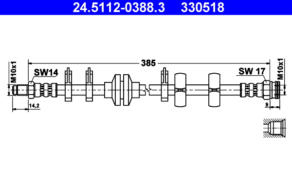 Brake Hose - 24.5112-0388.3 ATE