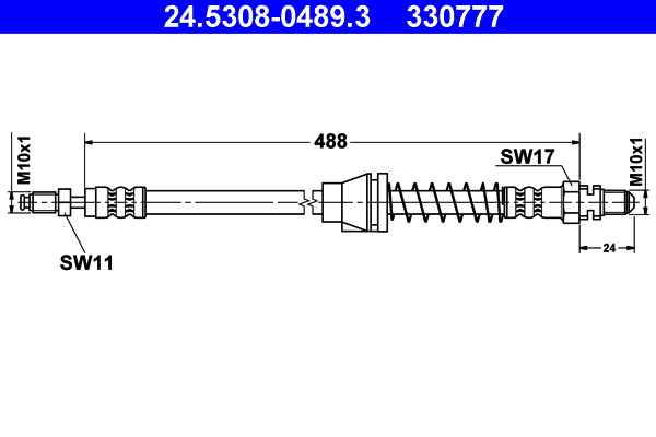 Brake Hose - 24.5308-0489.3 ATE