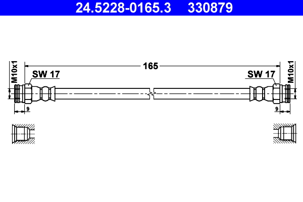 Brake Hose - 24.5228-0165.3 ATE