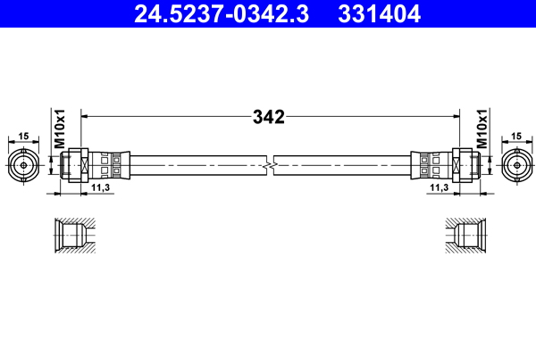 Brake Hose - 24.5237-0342.3 ATE