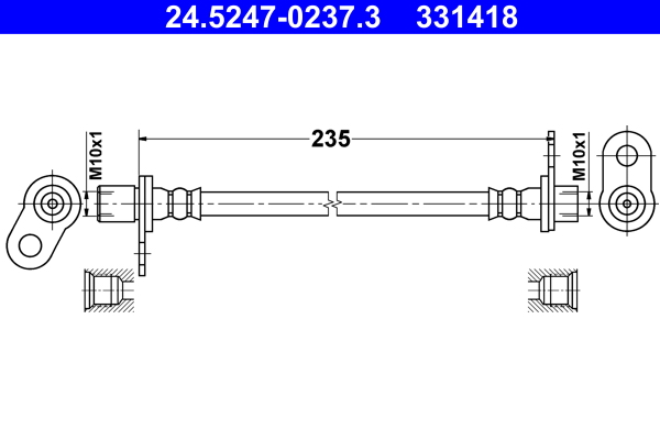Brake Hose - 24.5247-0237.3 ATE