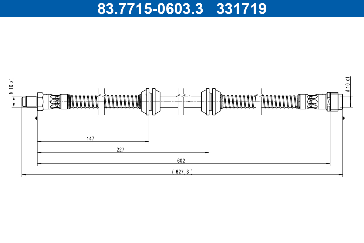 Brake Hose - 83.7715-0603.3 ATE