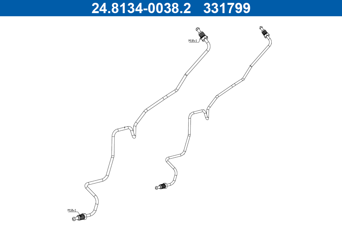 Brake Lines - 24.8134-0038.2 ATE