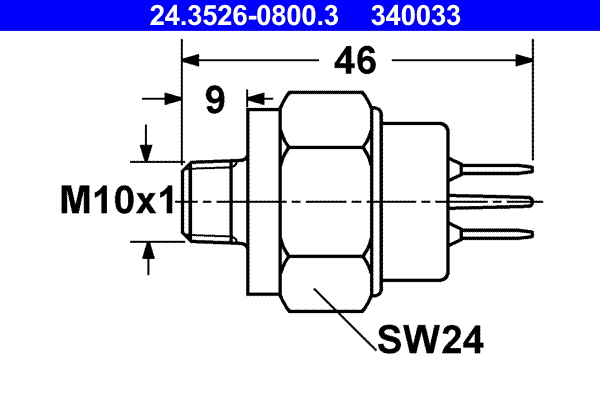 Interruttore luce freno - 24.3526-0800.3 ATE
