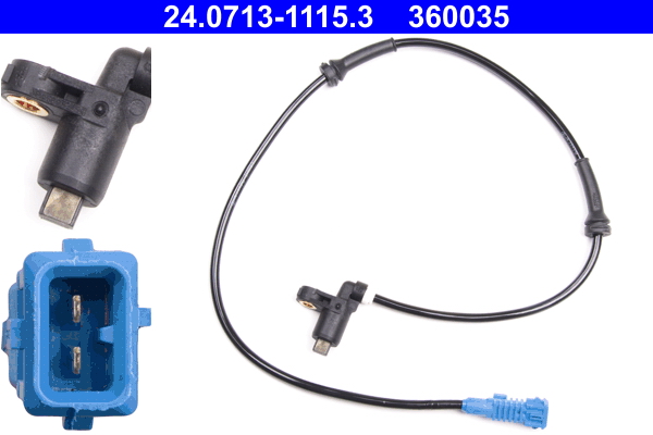 Sensor, wheel speed - 24.0713-1115.3 ATE
