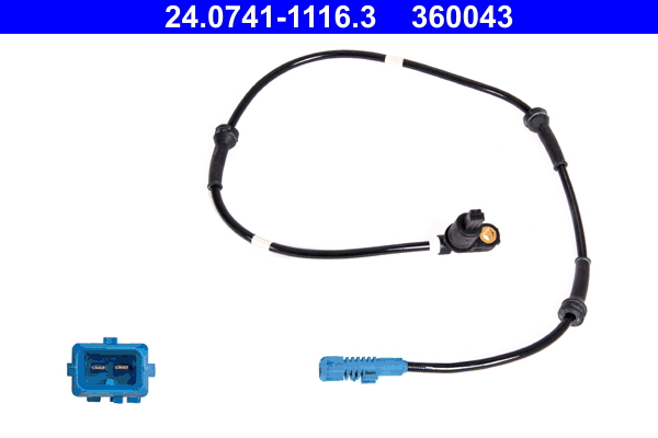 Sensor, wheel speed - 24.0741-1116.3 ATE