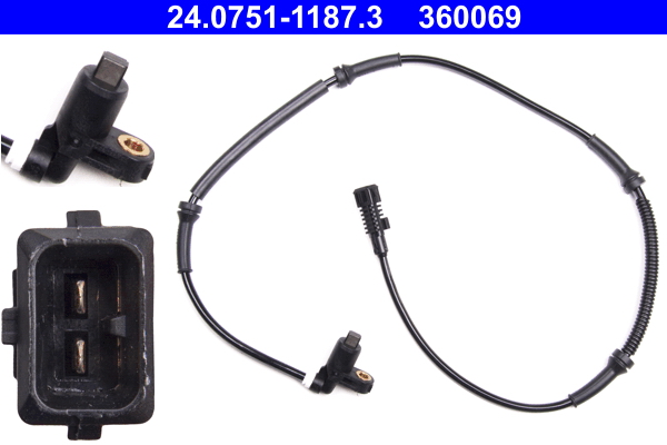 Sensor, wheel speed - 24.0751-1187.3 ATE