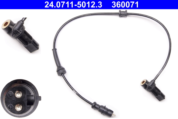 Sensor, wheel speed - 24.0711-5012.3 ATE