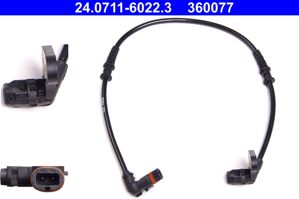 Sensor, wheel speed - 24.0711-6022.3 ATE