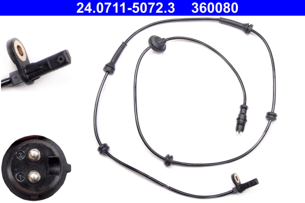 Sensor, wheel speed - 24.0711-5072.3 ATE