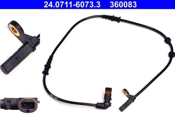 Sensor, wheel speed - 24.0711-6073.3 ATE