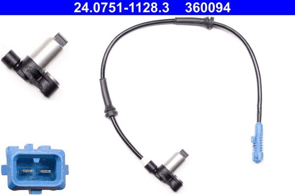 Sensor, wheel speed - 24.0751-1128.3 ATE