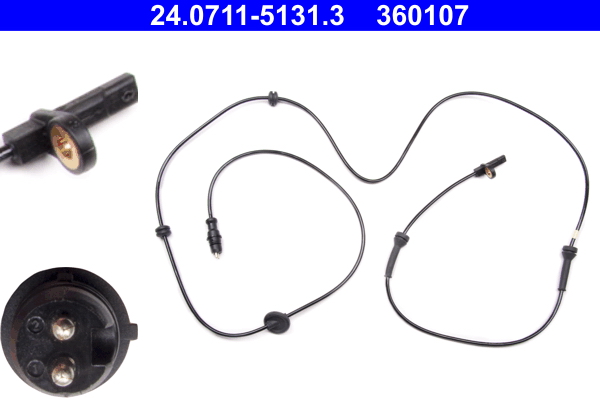 Sensor, wheel speed - 24.0711-5131.3 ATE