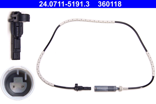 Sensor, wheel speed - 24.0711-5191.3 ATE