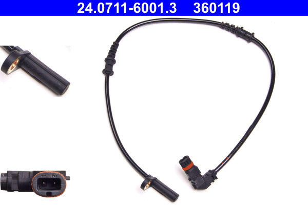 Sensor, wheel speed - 24.0711-6001.3 ATE