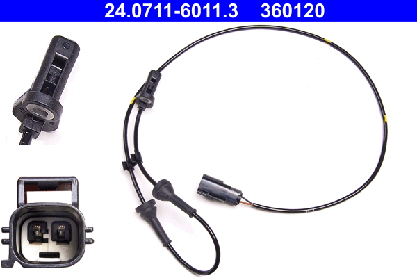 Sensor, wheel speed - 24.0711-6011.3 ATE