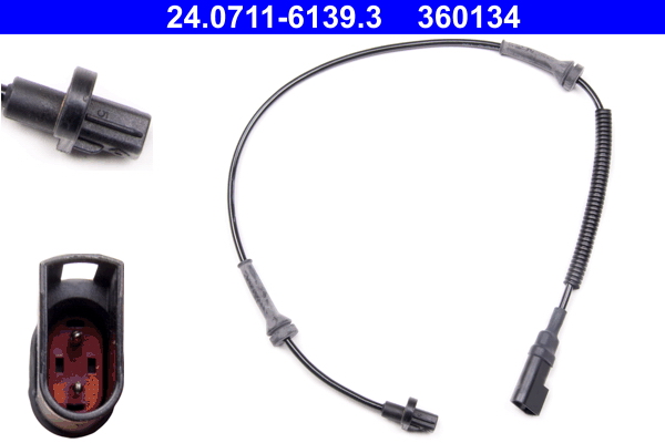 Sensor, wheel speed - 24.0711-6139.3 ATE
