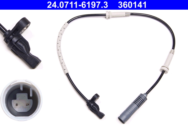 Sensor, wheel speed - 24.0711-6197.3 ATE
