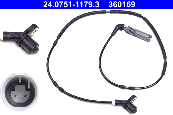 Sensor, wheel speed - 24.0751-1179.3 ATE