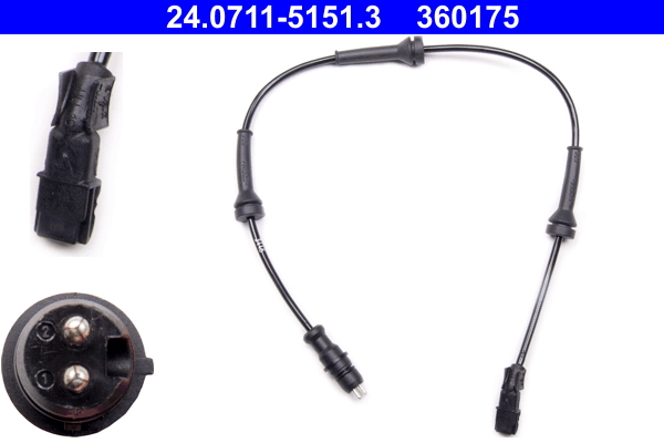 Sensor, wheel speed - 24.0711-5151.3 ATE