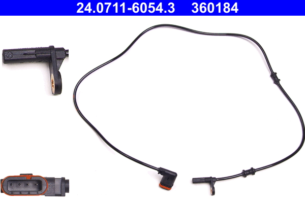 Sensor, wheel speed - 24.0711-6054.3 ATE