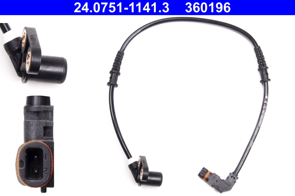 Sensor, wheel speed - 24.0751-1141.3 ATE