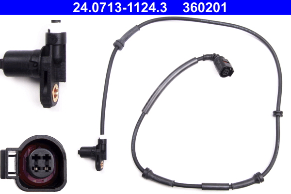 Sensor, wheel speed - 24.0713-1124.3 ATE