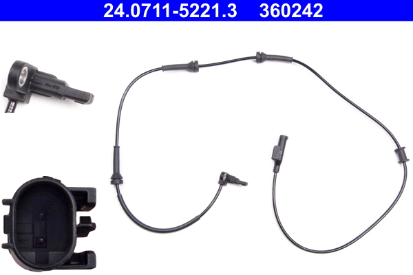 Sensor, wheel speed - 24.0711-5221.3 ATE