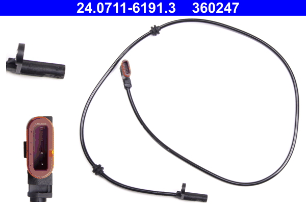 Sensor, wheel speed - 24.0711-6191.3 ATE