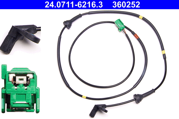 Sensor, wheel speed - 24.0711-6216.3 ATE