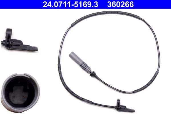 Sensor, wheel speed - 24.0711-5169.3 ATE