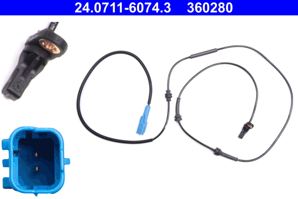 Sensor, wheel speed - 24.0711-6074.3 ATE