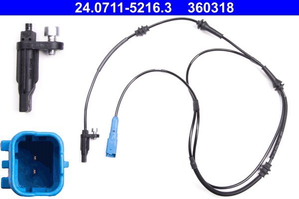 Sensor, wheel speed - 24.0711-5216.3 ATE
