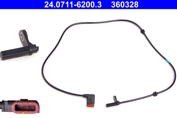 Sensor, wheel speed - 24.0711-6200.3 ATE
