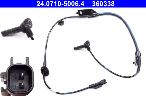 Sensor, wheel speed - 24.0710-5006.4 ATE