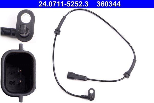Sensor, wheel speed - 24.0711-5252.3 ATE