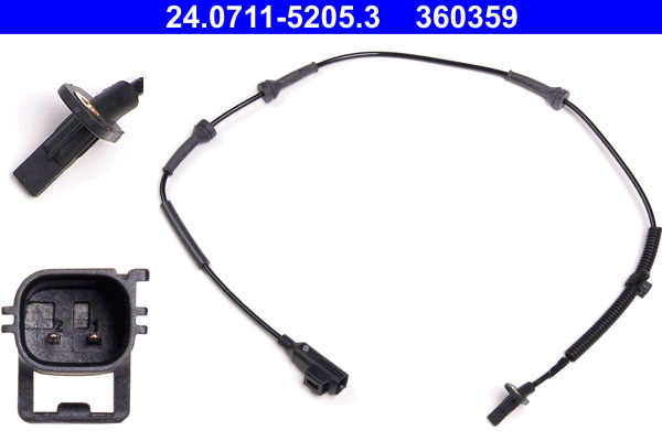 Sensor, Raddrehzahl - 24.0711-5205.3 ATE