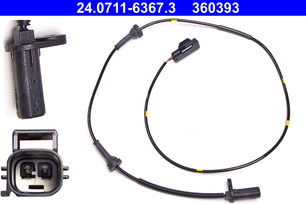 Sensor, wheel speed - 24.0711-6367.3 ATE